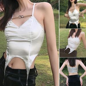 Women's T Shirts Ladies Camisole With V-Neck Design Slim Style Fashion Soft All-Match Clothes Suit For Living Room Travel Daliy Wear D88