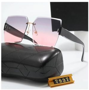Moda lüks güneş gözlükleri marka ch güneş gözlüğü gözlüğü plaj sürüş güneş gözlükleri erkekler için 6 renk kaliteli büyük çerçeve gözlükler kutu