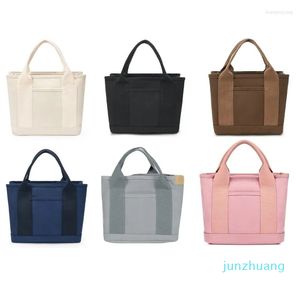 Вечерние сумки женский холст-мешок с большими возможностями для покупок многоразовой сумочка японская тенденция для ежедневного обеда для ежедневной