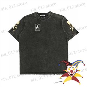 Camisetas masculinas Bordado Bordado Skull Lavado Ministro Mundial Camista Homens Mulheres T-shirt Estilo de verão Top Tees T230512