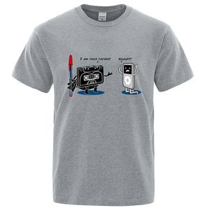 Erkek Tişörtler Komik Müzik Oyuncusu Erkek Üstler Yaz Gevşek Tişört Pamuk Crewneck T-Shirt Hip Hop Tee Giysileri Yüksek Kalite T-Shirts Man 230511