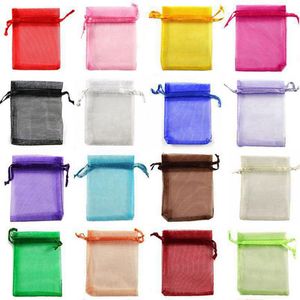 Organzabeutel, Schmuckverpackung, Geschenk, Süßigkeiten, Hochzeit, Party, Goodie-Verpackung, Gastgeschenke, Beutel, herausziehbare Beutel, Geschenkbeutel für Süßigkeiten, 13 x 18 cm