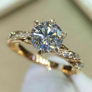 Wedding Rings CAOSHI Trendy Women Ring Accessories Lady Aesthetic Shinning Luxury Proposal Finger Jewelry Elegant Engagement Gift