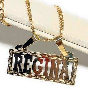 Custom Name Necklace For Women 18K Gold Plated Stainless Steel Jewelry Personalized Custom Pendant Jewelry Gifts For Her