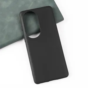 Matte Black Soft Silicone TPU Phone Case For Huawei P60 P50 P50E Pro P Smart S Y8 P Honor 50 Pro Lite Nova 11 9 10 SE Pro 9Z 8i Ffalcon FF1 Shockproof Cover