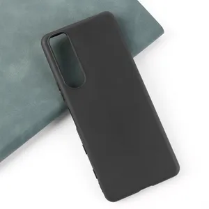 Black Matte Soft TPU TPU Połączenie telefonu komórkowego dla Sony Xperia 10 V 5 IV PDX-224 Pro-I 5 III ACE II SO-41B 10 III Lite Cover