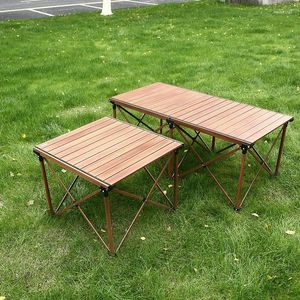 Mobili da campo Tavolo per involtini di uova Pieghevole in lega di alluminio da esterno Picnic Forniture da campeggio portatili Attrezzature Set da giardino Tavoli pieghevoli