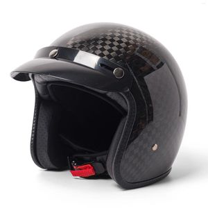 Мотоциклетные шлемы углеродного волокна с открытым шлемом с открытым лицом каза