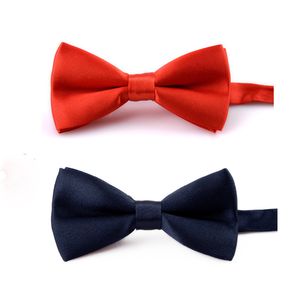 Wholesale of solid color children's bow ties for boys and girls double layer bow ties candy colors for direct sales by manufacturers