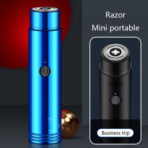 Rasoi elettrici Mini rasoio per uomo Rasoio portatile Coltello da barba Ricarica USB Macchina per la rasatura del corpo del viso da uomo 230512