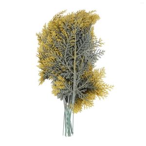 Fiori decorativi 20 pezzi Rametti di cedro artificiale Rami spray finti Ramoscello Steli Accessori fai da te