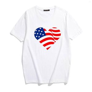 Herren-T-Shirts, amerikanische Flagge, T-Shirt für Damen, Tank-Tops, patriotisches T-Shirt, USA-Streifen, langärmeliges, solides T-Shirt