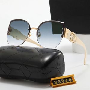 Halbrandlose Designer-Brille für Herren, klassische Brillen, Goggle, Outdoor-Strand-Sonnenbrille für Mann und Frau, 6 Farben, UV400-Sonnenblende