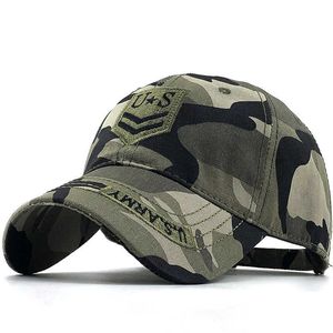 Snapbacks 2020 Ny Camo Baseball Cap Fishing Caps Män utomhusjakt Camouflage Jungle Hat Airsoft Tactical vandring Casquette Hats P230512