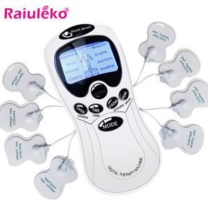 Bärbar Slim Equipment 8 Elektrod Health Care Tens Acupuncture Electric Therapy Massageador Machine Pulse Body Slimming Sculptor Massager Apparat 230512