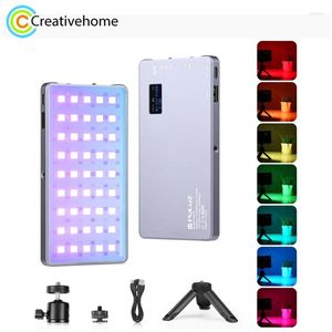 Flash Heads PULUZ LED Full Color RGB Beauty Fill Light Pocket Vlogging Pography Corpo piccolo con batteria da 4000 mAh