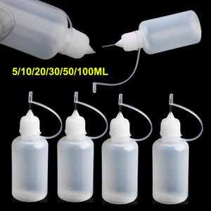5/10/20/30/50/100ML Needle Tip Glue Applicator Bottle for Paper Quilling DIY Scrapbooking Paper Craft Tool
