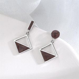 Dangle Earrings Korean Fashion Office Party Drop Mini Geometric Sisommetric Square Sexy Women's Jewelry 2023