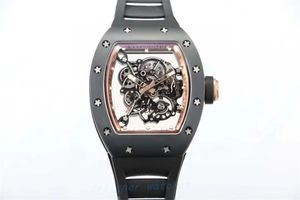 Designer Watches 055 All-In-One UL2 Movement Alumina ATZ Ceramic 49.90x42.70x13.05 Fluor Gummi Titan Metallhuvudband 50m djup Vattentät