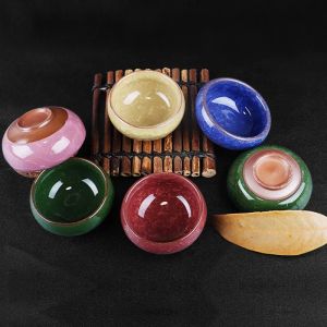 Boutique Ceramic Ice Crack Small jar essential oil bowl Makeup Beauty DIY Facial Face Mask Bowl fast shipping