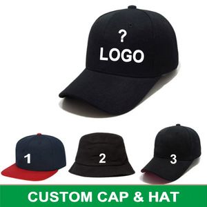 Özel Logo Beyzbol Şapkaları Hip Hop Ayarlanabilir Snapback Yetişkin Çocuk Boyu Nakış Baskı Logosu Gömme Tam Komple Kapalı Şapka Güneşlik Kova Şapka Mevcuttur