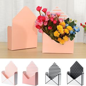 Gift Wrap 12pcs Cardboard Folding Envelope Flower Box Decoration 20x7x29.5cm Basket Paper Floral Wrapping Party Wedding