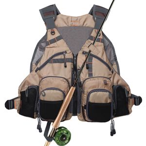 Outdoor Jackets Hoodies Fly Fishing Vest Pack for Trout Gear and Equipment Multifunction Breathable Backpack Adjustable Size Men Women 230512