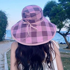 Wide Brim Hats Trendy Basin Hat Foldable Sun Extra Large Double Sides Bucket Dressing Up