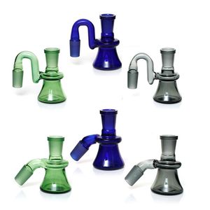 Szklany łapacz popiołu 90 stopnia 45 degress 14 mm 18 mm samca samica mini popielniczka grube Pyrex Bubbler Dry Catcher 14/18 mm Dym