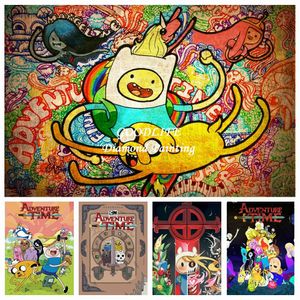 Stitch 5d Diy Diamond Malerei Anime Abenteuer Zeit Kreuzstich Kits Nadel Hobby Cartoon Finn Art Mosaic Stickerei Home Decor