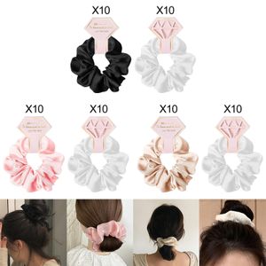 Headwear Hair Accessories 20x Elastic Ties Styles Fashion Girls Poughband Bridesmaid Scrunchies för brudpartier Bröllopspresent 230512