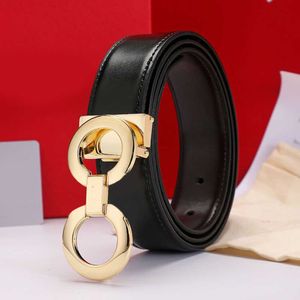 Klassischer Herren-Designergürtel Cintura Uomo Reversible verstellbare Ledergürtel mit glatter Schnalle für Damen Luxus Ceinture Fashion Ornament39u4