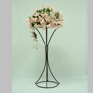 Party Decoration 10st) Black Flower Stand Vase Metal Pots Centerpieces For Wedding Table Event Supplies Yudao1395