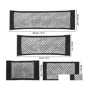 Auto-Organizer, Rücksitz, Netzstoff, Kofferraum, elastische Schnur, Netz, magischer Aufkleber, Aufbewahrungstasche, Tasche, Käfig, Rückseite, Drop-Lieferung, Handys, Motorräder, I Dhwqw