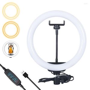 Flash Heads LED Selfie Ring Lighting Pographic Lamp USB Remote Fill Light per Tiktok Youtube Video Live con supporto per telefono