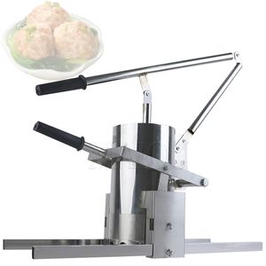 Commercial Cheap Small Manual Chicken Meatball Vegetable Ball Making Machine Pig Meat Bowl Extruder Radish Ball Forming Machine