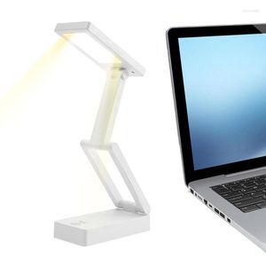 Lampade da tavolo Luce notturna a LED Lampada da scrivania ricaricabile USB Portatile pieghevole Wireless Home Office Libri Protezione degli occhi a risparmio energetico