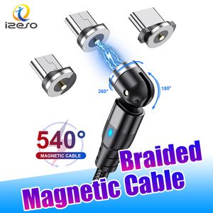 2M Magnetic Absorption Chabling Cable 2.4A Typ C USB Telefonladdare Kablar för iPhone 15 Samsung Andriod Phones izeso