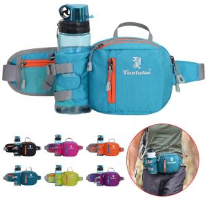 Running Bag Marathon midja Pack Män Kvinnor Utomhus Sport Vandring Cykeltelefon Fanny Pack Gym Fitness Water Bottle Belt Pouch