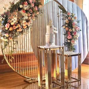 Party Decoration 3pcs One Set) Wholesale Modern European Wedding Cake Stand dessert sockel dekoratörer Yudao906