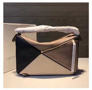 Leder Geometrische Tasche Spleißen Kreuz-körper Kissen Taschen für Frauen Designer Handtasche Bolsa Feminina Heißer Verkauf