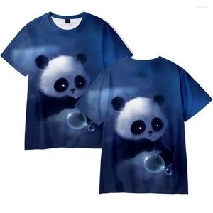 Men's T Shirts Panda 3D Print T-Shirts Cute Animal Streetwear Men Women Fashion Oversized Shirt Harajuku Kids Tees Tops Boy Girl Clothing