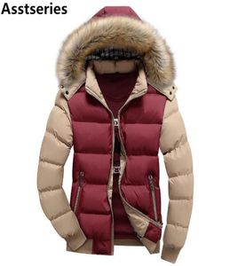 15 renk moda markası kış men039s ceketle kürk kaput şapkası ince erkekler dışarısı ceket rahat kalın erkekler aşağı ceketler 4xl7469444