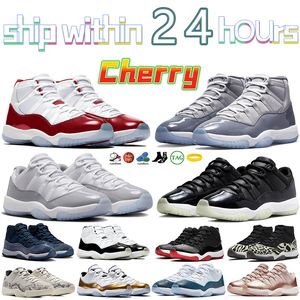 Jumpman 11 11s Basketballschuhe Designer-Herren-Sneaker Cherry Cool Grey Midnight Navy Velvet DMP Low Cement Grey Herren-Damen-Schuh Bred Animal Instinct Damen-Trainer