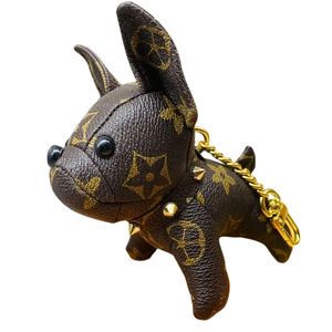 Designer Keychain High Quality French Bulldog Bag Pendant Dog Keychain Car Interior Decoration Leather Bag Pendant Size 9cm 13 cm Wholesale prices are lower