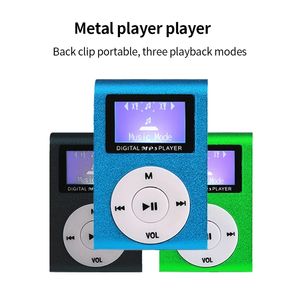 Mini MP3 Player Portable Music Video Supporting SD TF Card 3.5mm Interface Fashion Players Display Travel Relaxing