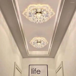 Tavan Işıkları Kristal Fikstür Parlaklık Gömülü Sundurma Işık Koruma Gözler Spotlar Yatak Odası Banyosu için Kolay Kurulum