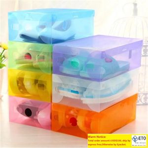 Nuova scatola per scarponi in plastica trasparente multifunzione Scatola per scarpe Cassetto per scarpe Contenitore per organizer per la casa