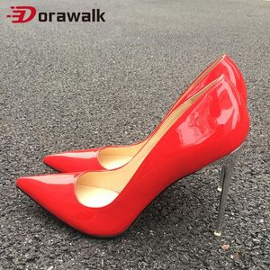 Scarpe eleganti Tacchi altissimi Sexy 11cm Décolleté da donna Punta a punta Tacchi a spillo Fetish Modello Mostra Festa di nozze Donna Plus Size 46