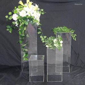 Dekoracja imprezowa Edding Scena ślub Clear Acryl Crystal Traild Flower Arch Stand for Sale Yudao237